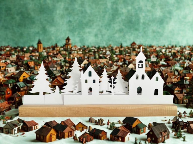 Comment fabriquer un village de noël en carton sans se ruiner ?